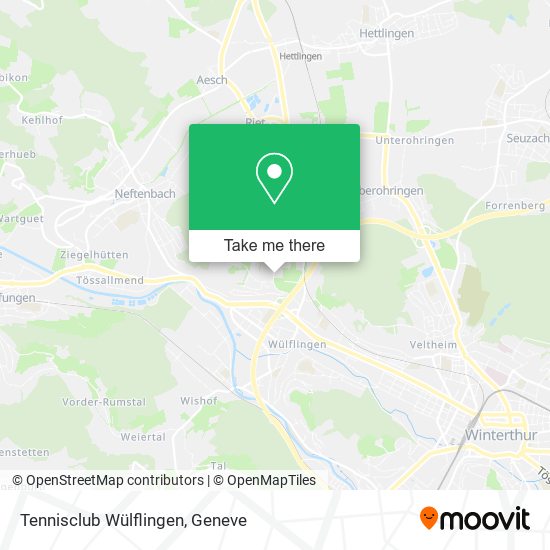 Tennisclub Wülflingen map