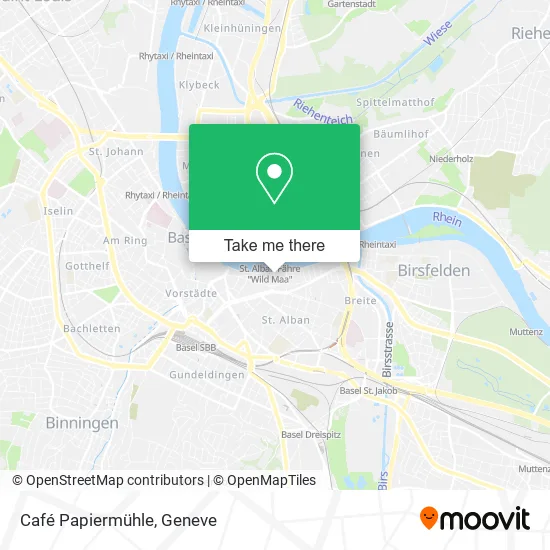 Café Papiermühle map