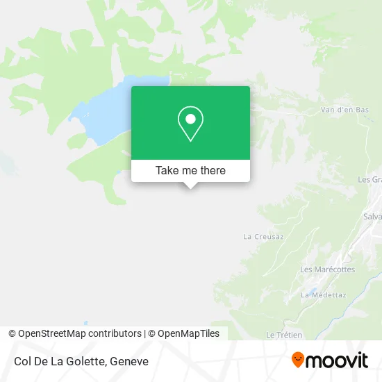 Col De La Golette map