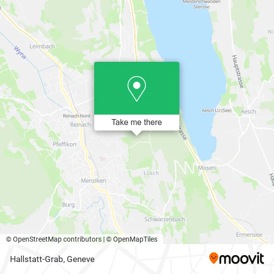 Hallstatt-Grab map