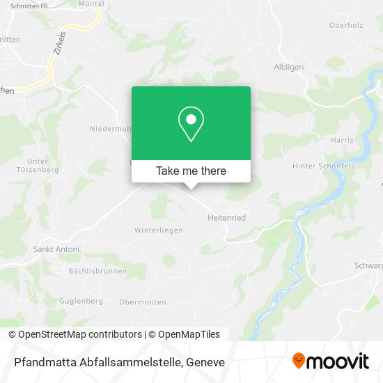 Pfandmatta Abfallsammelstelle map