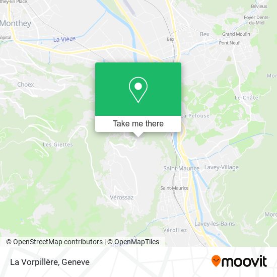 La Vorpillère map