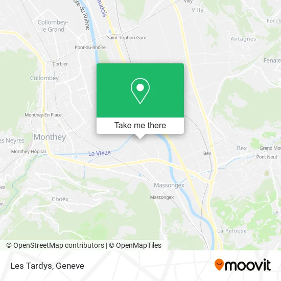 Les Tardys map