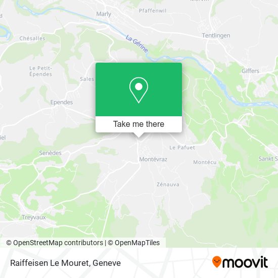 Raiffeisen Le Mouret map