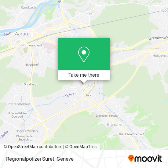 Regionalpolizei Suret map