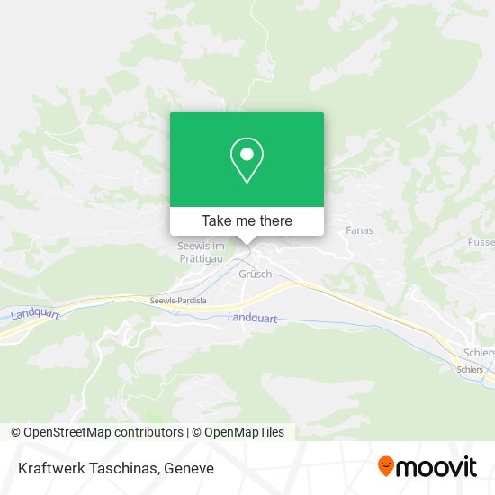 Kraftwerk Taschinas map
