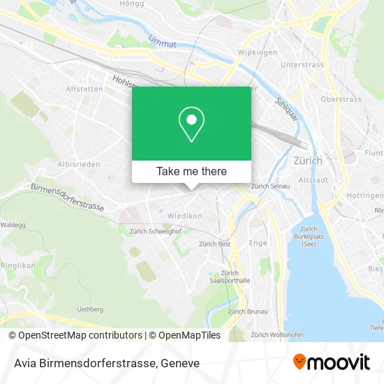 Avia Birmensdorferstrasse map