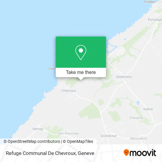 Refuge Communal De Chevroux map