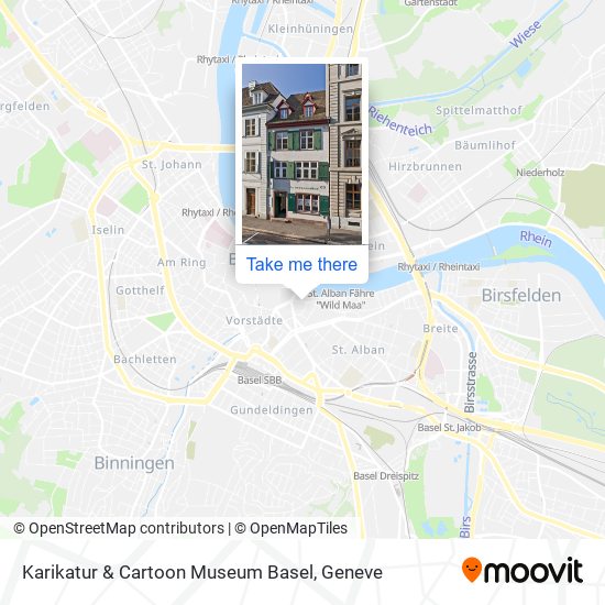 Karikatur & Cartoon Museum Basel map