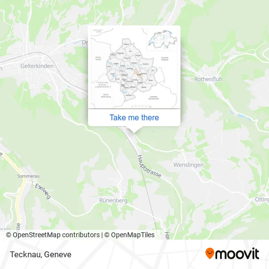 Tecknau map