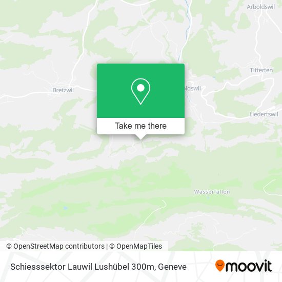 Schiesssektor Lauwil Lushübel 300m map