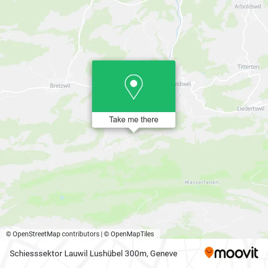 Schiesssektor Lauwil Lushübel 300m map