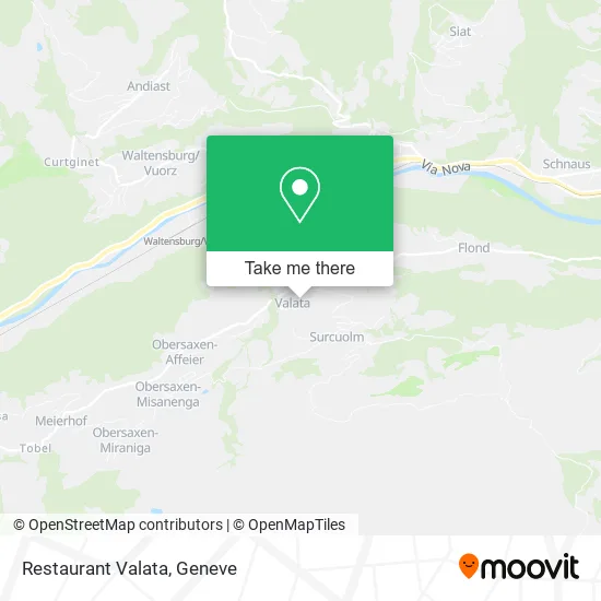 Restaurant Valata map