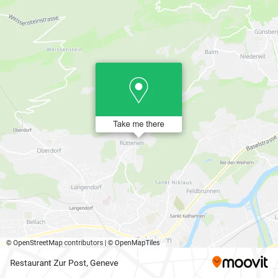 Restaurant Zur Post map