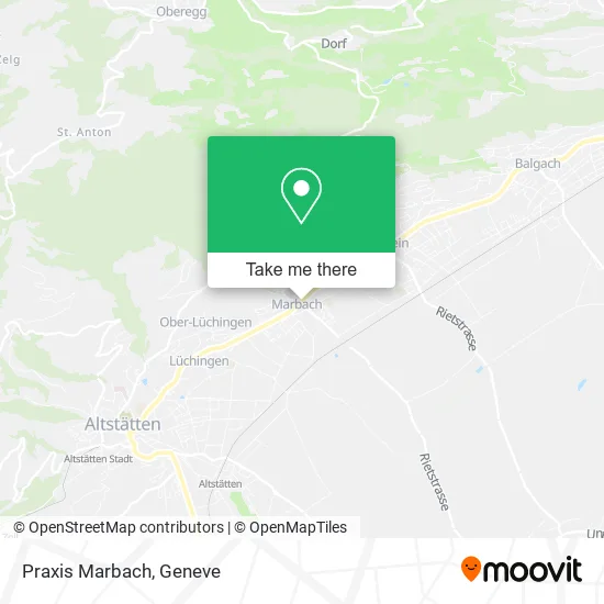 Praxis Marbach map