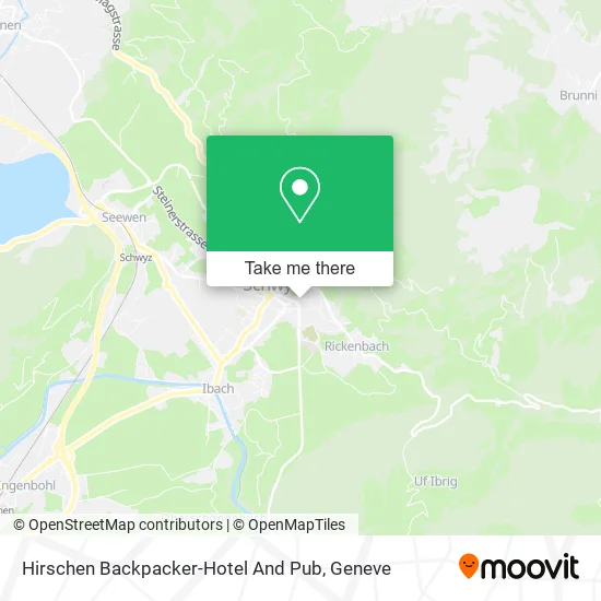 Hirschen Backpacker-Hotel And Pub map
