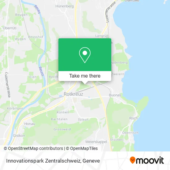 Innovationspark Zentralschweiz map