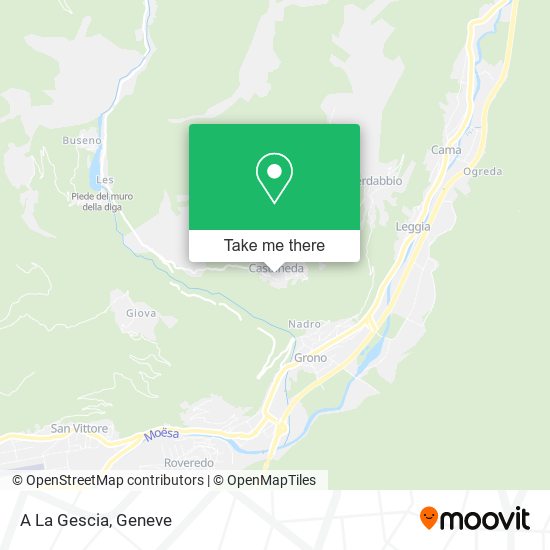 A La Gescia map
