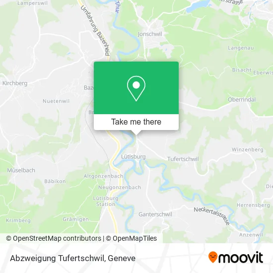 Abzweigung Tufertschwil map