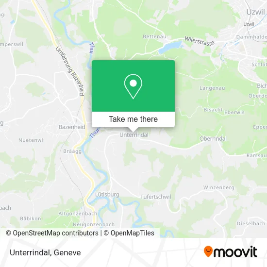 Unterrindal map