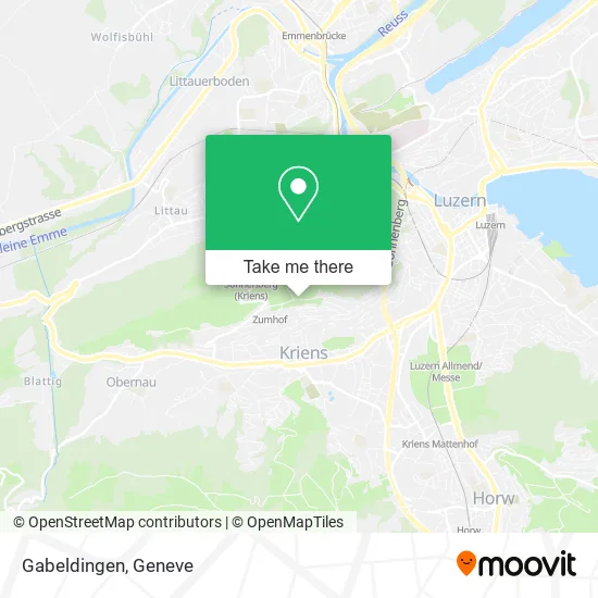 Gabeldingen map