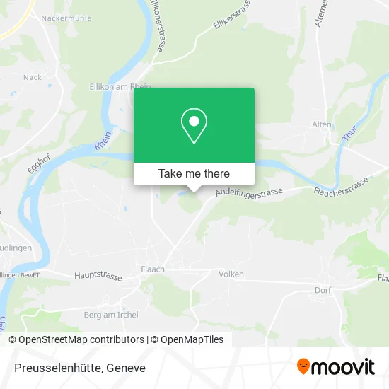 Preusselenhütte map