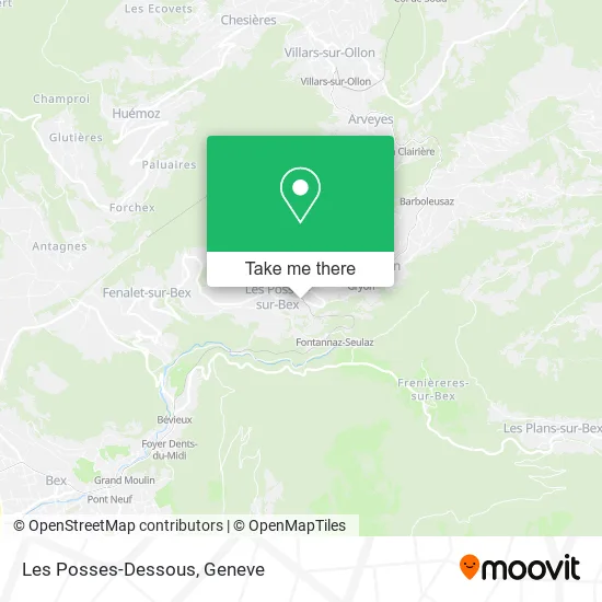 Les Posses-Dessous map