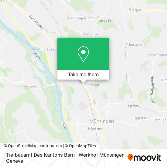 Tiefbauamt Des Kantons Bern - Werkhof Münsingen map