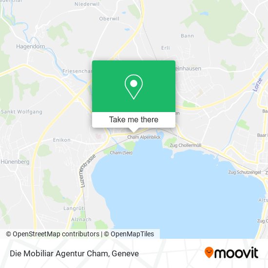 Die Mobiliar Agentur Cham map