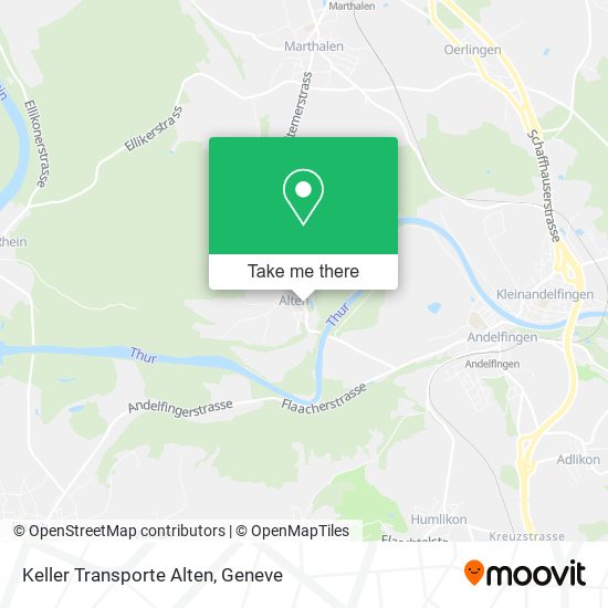 Keller Transporte Alten map