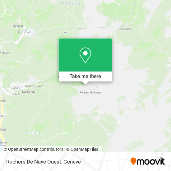 Rochers De Naye Ouest map