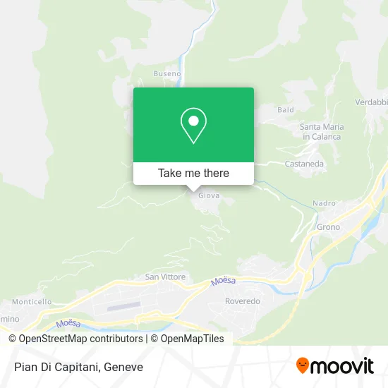 Pian Di Capitani map