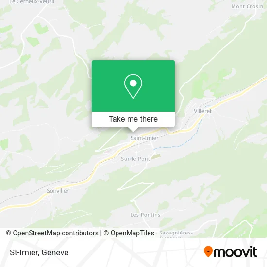 St-Imier map