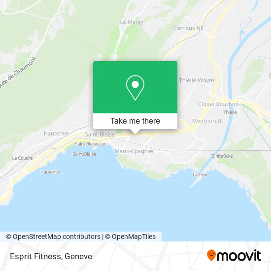 Esprit Fitness map