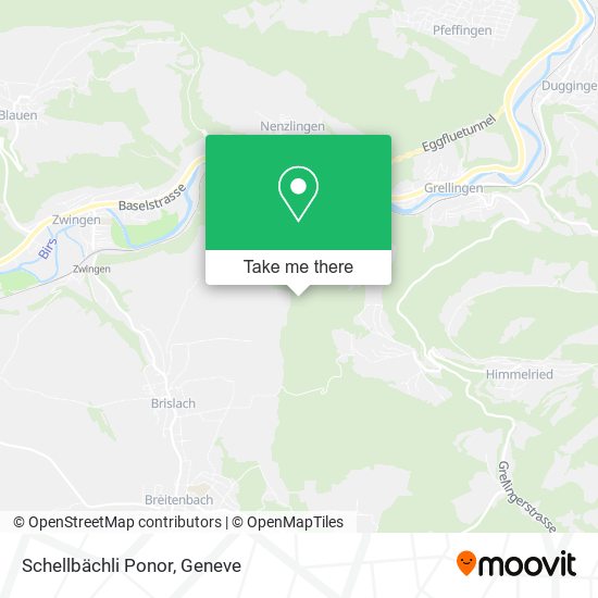 Schellbächli Ponor map