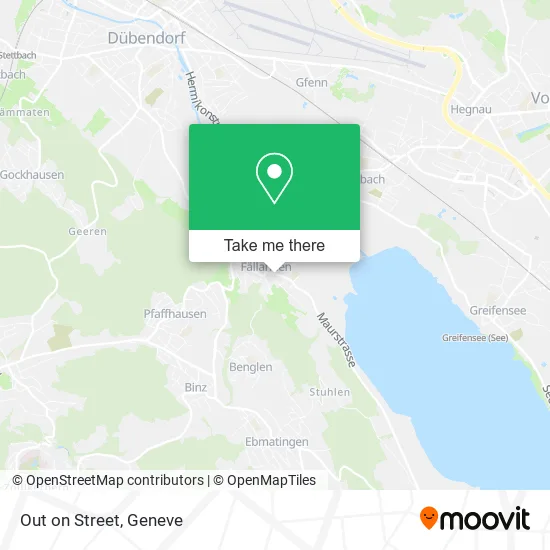 Out on Street map