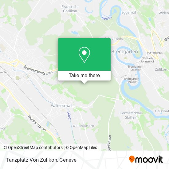 Tanzplatz Von Zufikon map