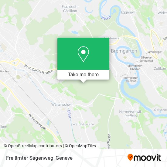 Freiämter Sagenweg map