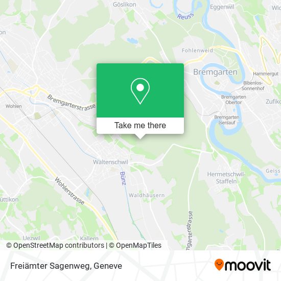 Freiämter Sagenweg map