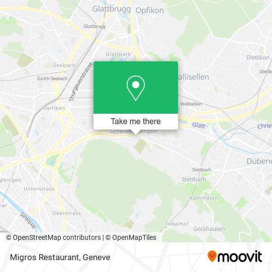 Migros Restaurant plan