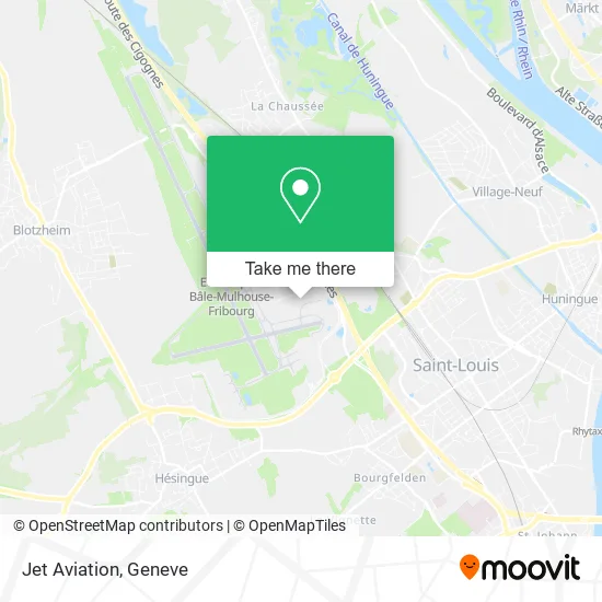 Jet Aviation map