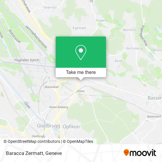 Baracca Zermatt map