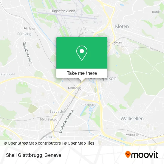 Shell Glattbrugg map