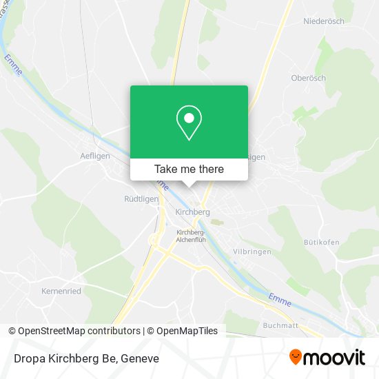 Dropa Kirchberg Be map