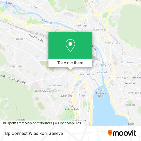 Bp Connect Wiedikon map