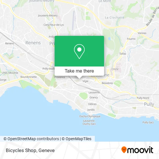 Bicycles Shop map