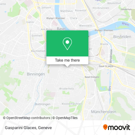 Gasparini Glaces map