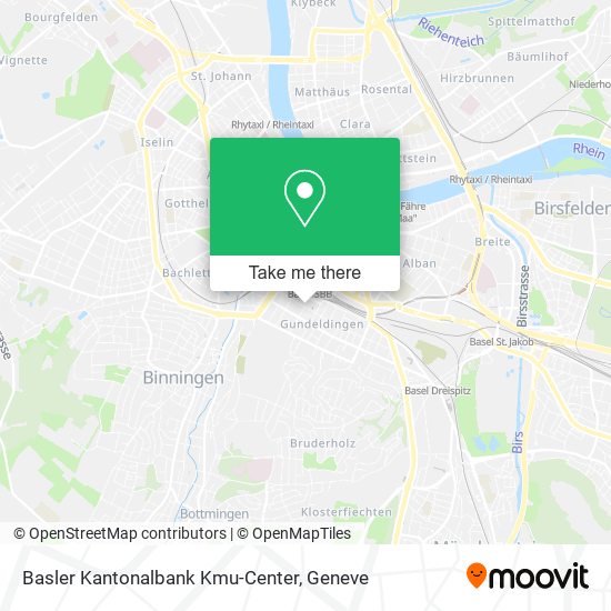 Basler Kantonalbank Kmu-Center map
