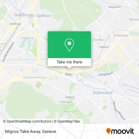 Migros Take-Away map