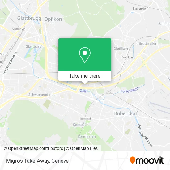 Migros Take-Away map